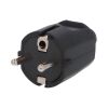 Vidlice 1105-N IP20/230V/16A - domovní, PVC, černá Famatel