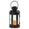 DCLV16;BLACK LANTER 1LED CANDLE 3AAA VNT