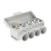 Distribuční svorka SLT 50-4 šedá Al 10-50/Cu 2.5-35 mm2 1000V typ MAS4050A10 Morek