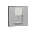 Unica - Zásuvka datová 1xRJ45 Kat.6 STP, 2M, Aluminium *NU341730