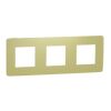 Unica Studio Color - Krycí rámeček trojnásobný, Light Green/Bílý *NU280611