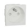 Unica - Zásuvka 250V/16A 2P+E, clonky, šroubová, Bílá *NU303918E