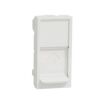 Unica - Centrální deska RJ45 Keystone 1M, Bílá *NU946018