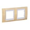Krycí rámeček Plus dvojnásobný,Oro/polar Unica MGU66004804