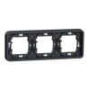 Rámeček IP55 pro zapuštěnou montáž 3 násobný horizontální, antracit *MUR34109