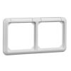 ELSO Fashion - krycí rámeček s popisovým polem, dvojnásobný, horizontální, čistě bílá *224214 Schneider