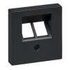 Merten - Centrální deska pro Mechanismus 2xRJ45, System M, Antracit *MTN298014 Schneider