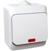Cedar Plus IP44 - Spínač jednopólový s orientační kontrolkou řazení 1So, bílý *WDE000514 Schneider