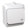 Cedar Plus IP44 - Ovládač tlačítkový řazení 1/0 se symbolem "světlo", bílý *WDE000513 Schneider