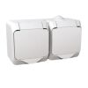 Cedar Plus IP44 - Zásuvka dvojnásobná 230V 16A 2P+SE (VDE), bílá *WDE000523 Schneider