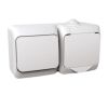 Cedar Plus IP44 - Zásuvka 230V 16A a spínač jednopólový řazení 1, bílá *WDE000580 Schneider