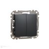 Sedna - Tlačítko dvojité 1/0+1/0 antracit *SDD114118 Schneider electric