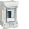 Hager VE103PN Rozvodnice nástěnná UV-stabilní vector II, IP65, 1-řadá, 2+1 mod., s perf. pro vývodky