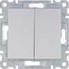 Hager WL0042 Spínač sériový, řazení 5, stříbrná mat
