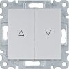 Hager WL0312 Vypínač žaluziový 1-pólový, stříbrná mat