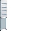 Hager UM71UM4 Rám multimediální s DIN lištami a MP, 4ř./3MP pro FWU7x, výška 1100mm
