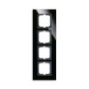 Solo®carat 2CKA001754A4325 rámeček čtyřnásobný, pro vodorovnou i svislou montáž barva černé sklo ABB