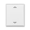 Element® 3299E-A00110 01 kryt spínače žaluziového Busch-Jalousiecontrol II, s krátkocest. ovl. barva bílá / ledová bílá ABB