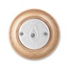 Decento® 3560K-C06345 50 přepínač střídavý, otočný barva bílá (porcelán) / přírodní buk ABB