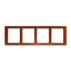 Time®Arbo 3901F-A50140 53J rámeček čtyřnásobný, vodorovný barva mahagon ABB