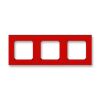 Levit® 3901H-A05030 65 rámeček  trojnásobný, pro vodorovnou i svislou montáž barva  červená / kouřová černá * ABB
