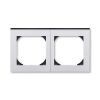 Levit®M 3901H-A05520 70 rámeček dvojnásobný s otvorem 55x55 barva titanová / kouřová černá ABB