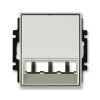 Time® 5014E-A00400 32 kryt pro šikmé osvětlení s LED nebo pro prvky Panduit Mini-Com barva starostříbrná ABB