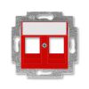 Levit® 5014H-A01018 65 kryt zásuvky komunikační přímé (2x), s kovovým upevňovacím třmenem barva červená * ABB
