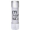 ETI CH10x38 gPV 16A/1000V  *002625081 Válcová pojistková vložka, velikost CH10, charakteristika gPV, rozměry 10x38mm, In = 16A, Ic