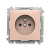 Zoni® 6619T-A06657 242 zásuvka jednonásobná, s clonkami barva pudrová ABB