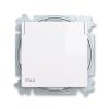 Zoni® 6619T-A06995 500 zásuvka jednonásobná, s clonkami, s víčkem, IP44 barva bílá ABB