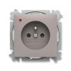 Zoni® 6699T-A06657 244 zásuvka jednonásobná, s clonkami, s ochranou před přepětím barva greige ABB