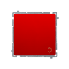 Simon Basic BMS1.01/22 Ovladač zapínací (přístroj s krytem), s piktogramem "světlo", řazení 1/0, 10 A / 250 V~, bezšroubové svorky červená