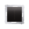Simon 54 GO DEW2W.01/48 Ovladač osvětlení tlačítkový (přístroj s krytem), Switch D, Wi-Fi antracitová metalizovaná