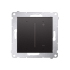 Simon 54 GO DESRGB1W.01/48 Stmívač wLightBox pro LED typu RGB/RGBW/CT (přístroj s krytem), zapuštěný, Wi-Fi antracitová metalizovaná