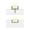 Přisazený hliníkový profil 15x7 mm, matný difuzor 1m *ML-761.002.02.1