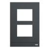 Welcome Midi 2TMA220161B1001 Kryt AUDIO tabla, velikost 1/2 (135 mm), antracit antracit ABB