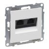SUNO zásuvka 2-násobná RJ45 CAT.5E/UTP datová nestíněnná s beznástrojovým prémiovým modulem LCS3 barva bílá *721151 Legrand
