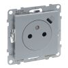 SUNO zásuvka 2P+T zapuštěná USB/C barva hliník *721389 Legrand