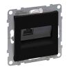 SUNO zásuvka 1-násobná RJ45 CAT.6A/STP datová stíněnná s beznástroj.prémiov.modulem LCS3 barva černá*721456 Legrand