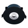 Vestavný downlight MODUS PARD1000, LED 830, širokozářič 55°, černý,  IP40