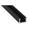 Profil hliníkový AL-PROFIL X BLACK 1M (10-0082-10) přisazený barva černá GXLP1052 Greenlux