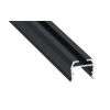 Profil hliníkový AL-PROFIL AXEL ROCK ANTHRACITE LACQUERED 1M (10-1369-10) přisazený barva antracitová šedá GXLP1174 Greenlux