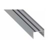 Profil hliníkový AL-PROFIL ALBA RAW NONANODIZED 1M (10-1400-10) přisazený,závěsný barva hliník GXLP2116 Greenlux
