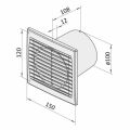Ventilátor VENTS 100 S  *1009001 eleman