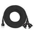 Prodlužovací kabel gumový – 2 zásuvky, 25m, 3× 1,5mm2, IP44 *P0604