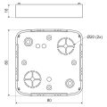Krabice LK 80x16 T PC Tango