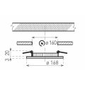 Svítidlo LED90 VEGA-R Snow white 18W WW *GXDW344 Greenlux