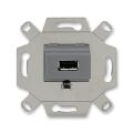Zásuvka komunikační přímá USB (0230-0-0420); šedá; 0261/13-500*2CKA000230A0420