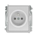 Time® 5519E-A02357 08 zásuvka jednonásobná, chráněná, s clonkami, bezšroubové svorky barva titanová ABB